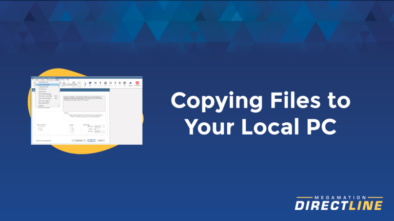 Copying Files to Your Local PC